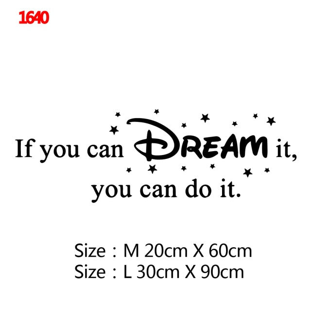 WM - 23 Type Big Motivational Wall Sticker's