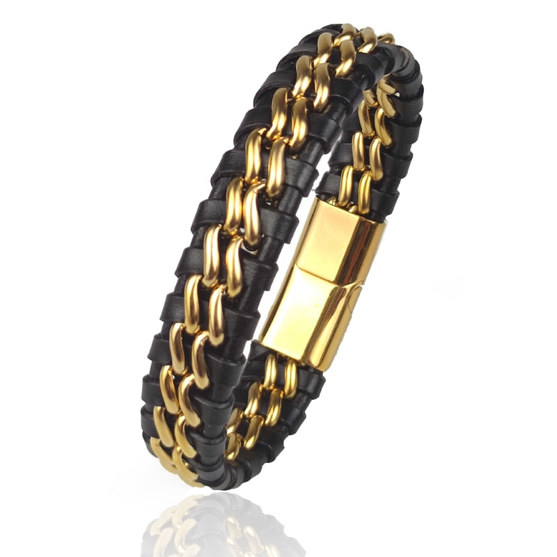 WM Viking Golden Couple Bracelet For men & Women Stainless Steel