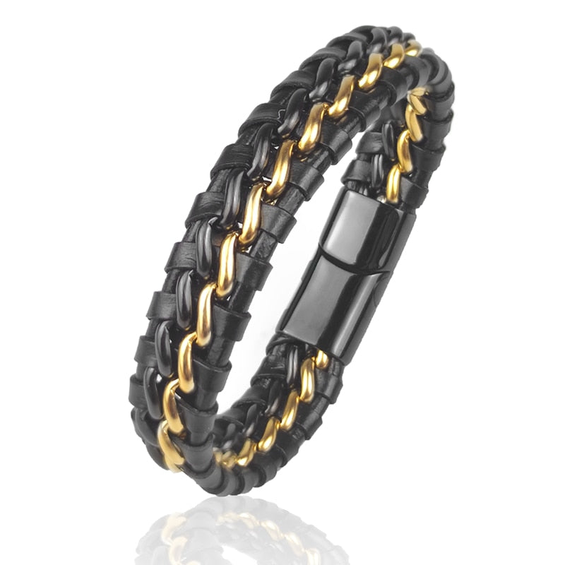 WM Viking Golden Couple Bracelet For men & Women Stainless Steel