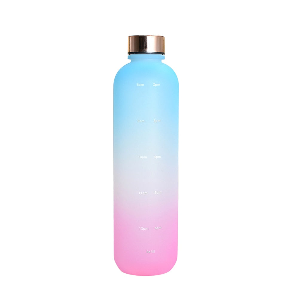 WM - 1L Water Bottle With Time Marker 32 OZ Capacity