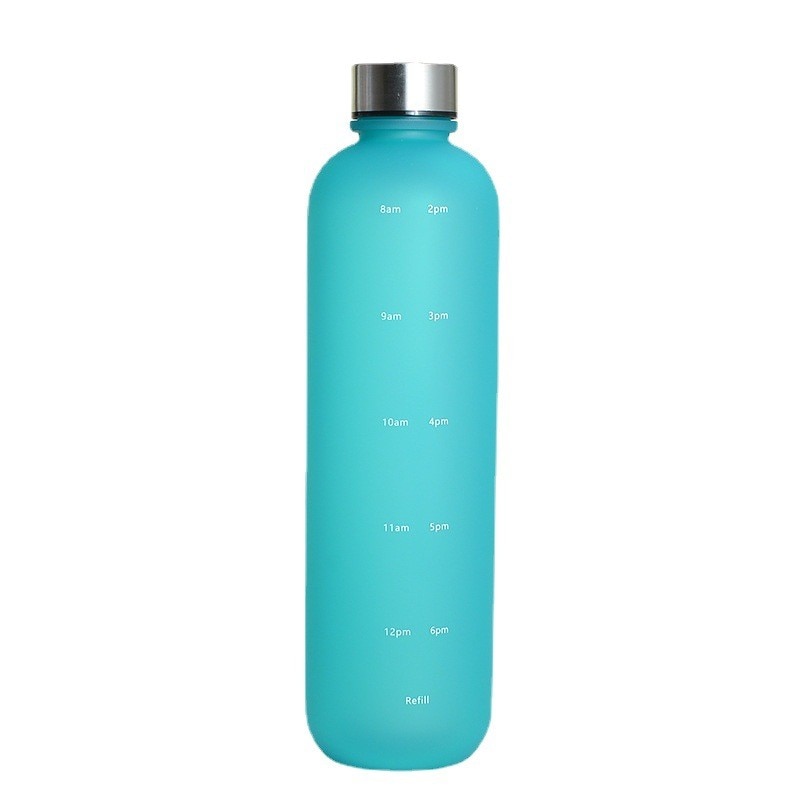 WM - 1L Water Bottle With Time Marker 32 OZ Capacity