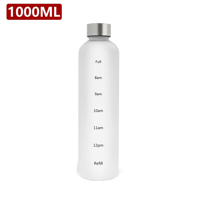 WM - 1L Water Bottle With Time Marker 32 OZ Capacity