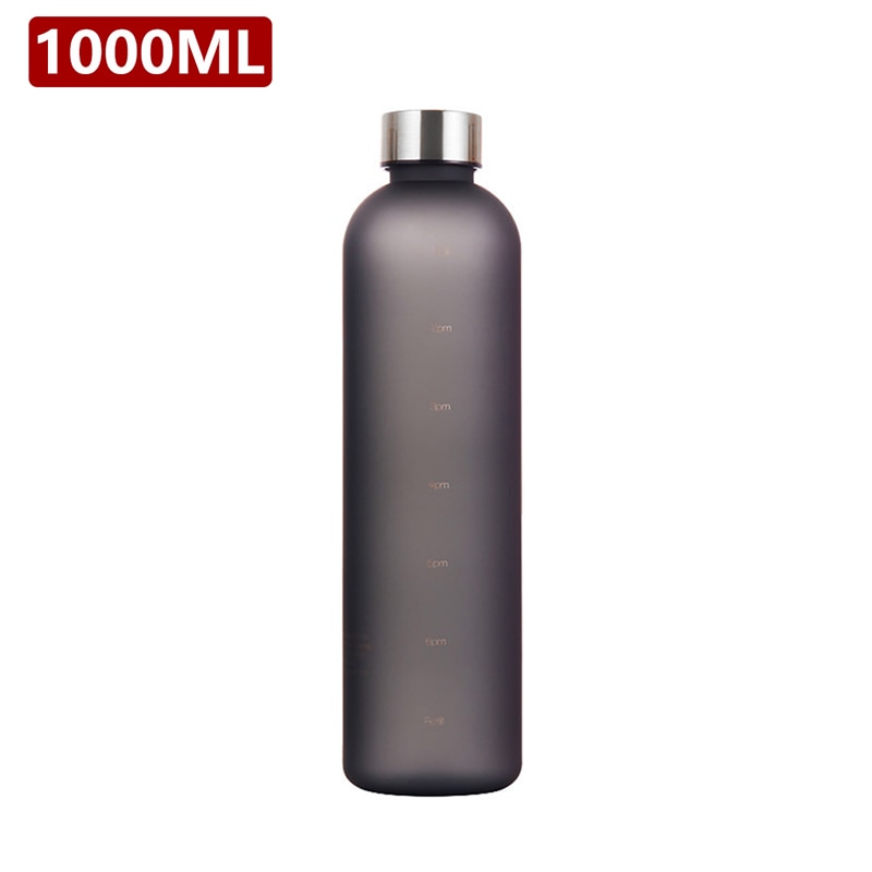 WM - 1L Water Bottle With Time Marker 32 OZ Capacity